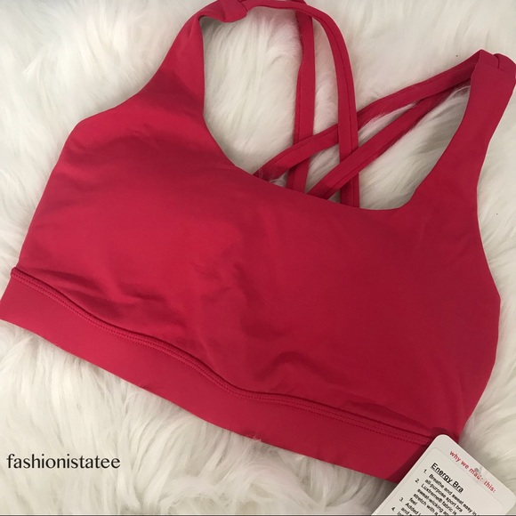NWT lululemon boom juice energy bra pink bright - Picture 6 of 8